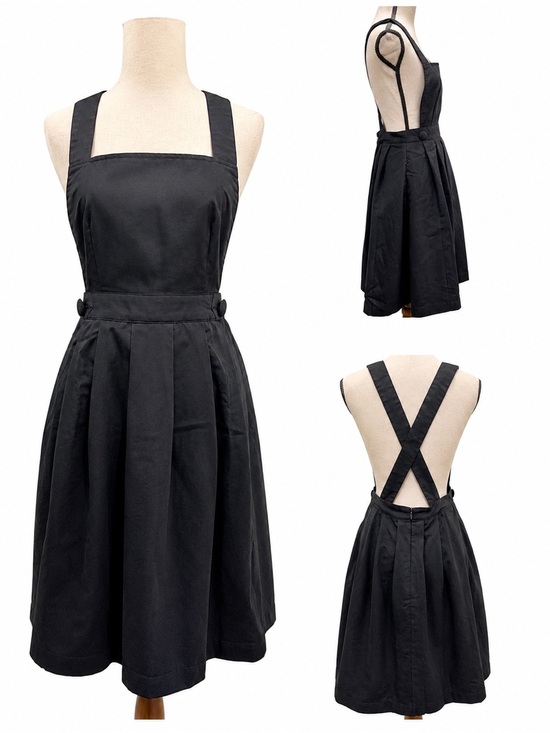 Modcloth Dresses & Skirts - MODCLOTH Pleated Overall Jumper Dress Size Small